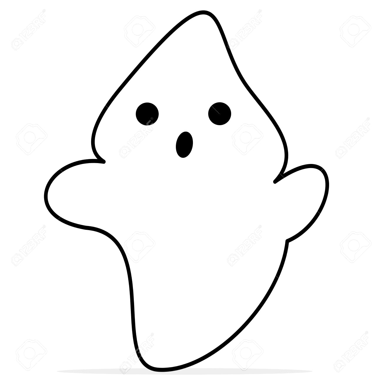 Ghost Cartoon Drawing