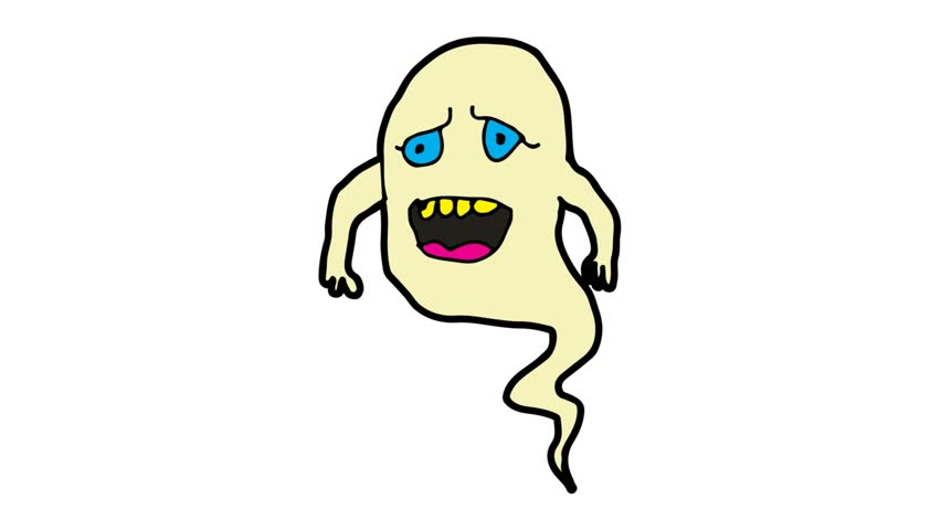 852x480 Ghosts Drawing Stock Video Footage