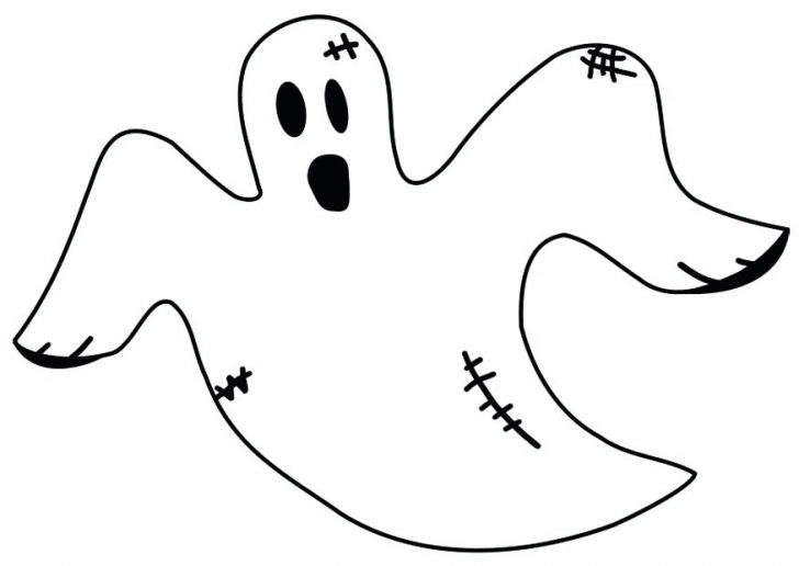728x516 Halloween Ghost Coloring Pages Printables Sheets Cute Free