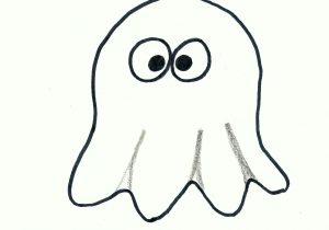 300x210 Halloween Ghost Drawing Cartoon Drawing Tutorials For Kids Easy
