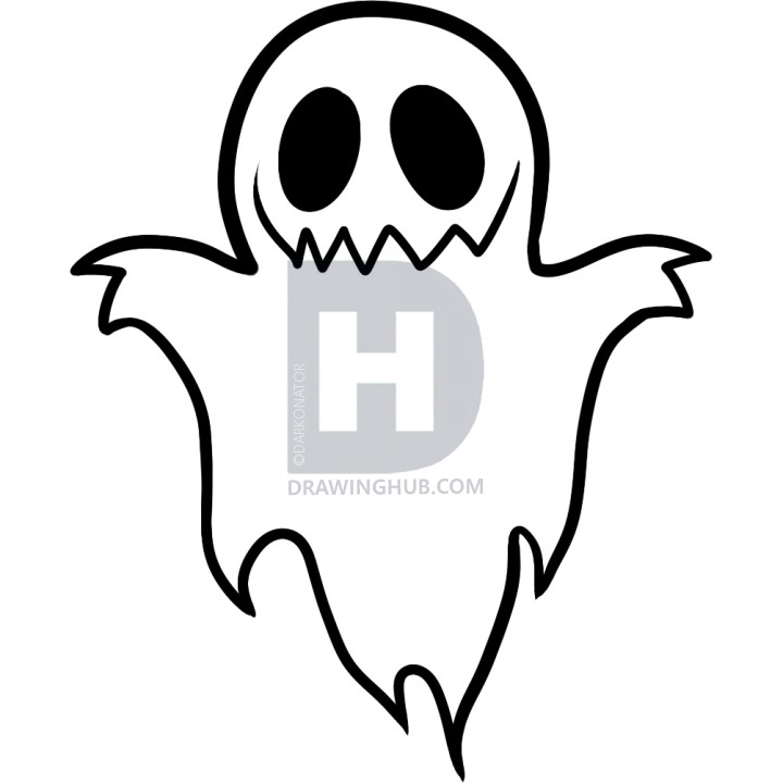 Ghost Drawing For Kids | Free download on ClipArtMag