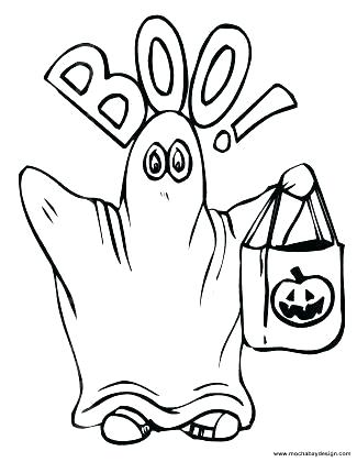 325x420 Coloring Pages Of Ghosts Ghost For Kids With Cat Scary Disney