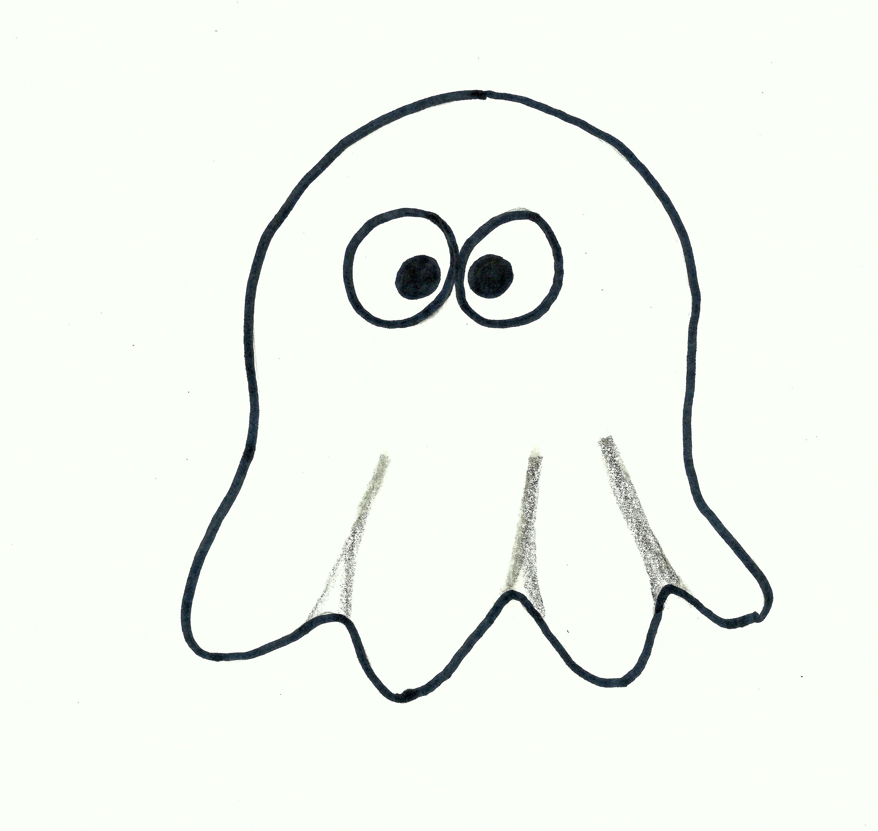 3000x2838 Ghost Drawing Refrence How To Draw A Halloween Ghost Cartoon Easy