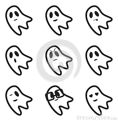 400x410 Ghost Face Clipart Collection
