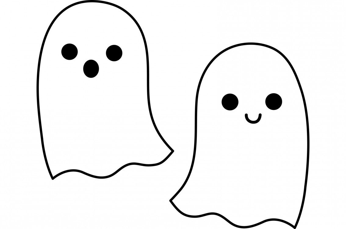 Ghost Line Drawing | Free download on ClipArtMag