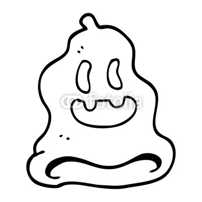 400x400 Line Drawing Cartoon Spooky Ghost Buy Photos Ap Images