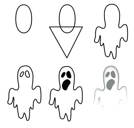 Ghost Outline Drawing | Free download on ClipArtMag