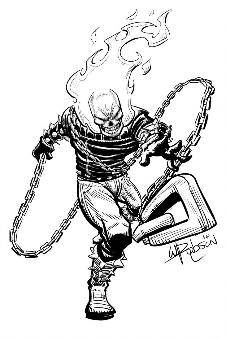 730x1095 Ghost Rider Sketch