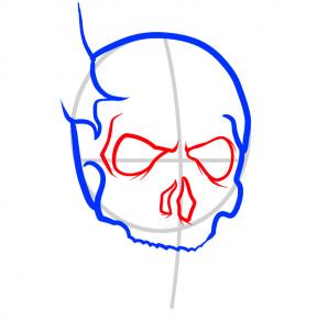 288x302 how to draw ghost rider, ghost rider, step