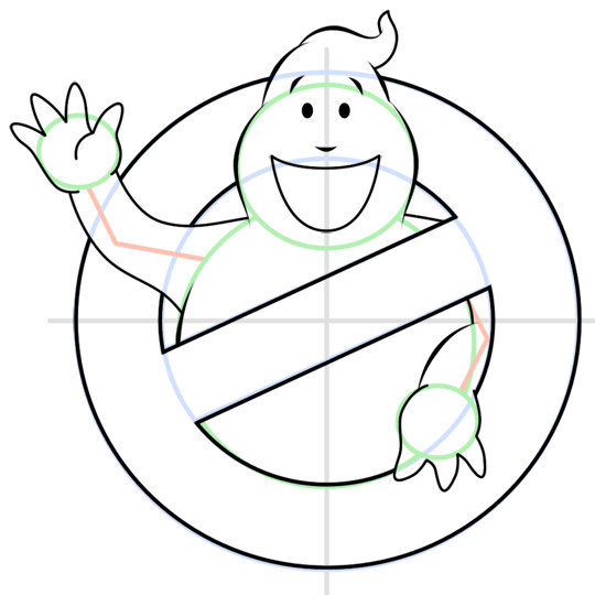 540x540 how to draw the ghostbusters logo
