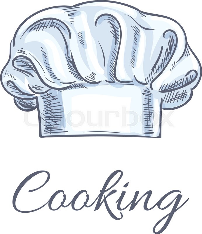 692x800 Chef Hat Or Baker Toque Isolated Stock Vector Colourbox