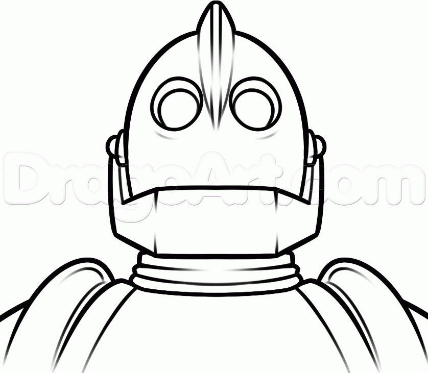838x731 Draw The Iron Giant, Step