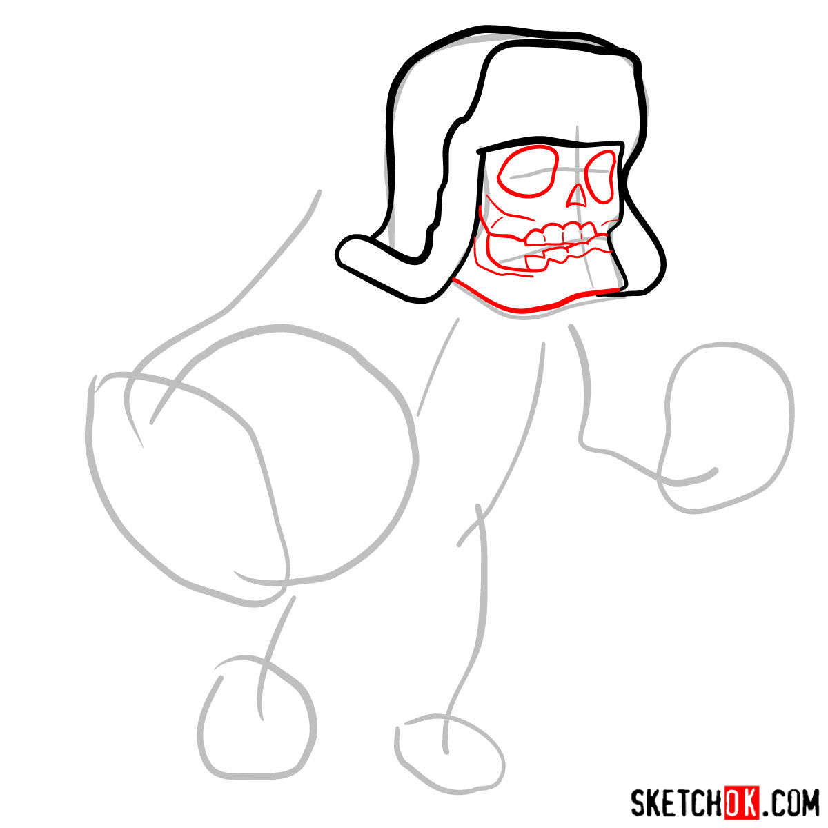 1200x1200 How To Draw Giant Skeleton From Clash Of Clans