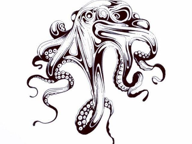 640x480 Free Drawn Octopus, Download Free Clip Art