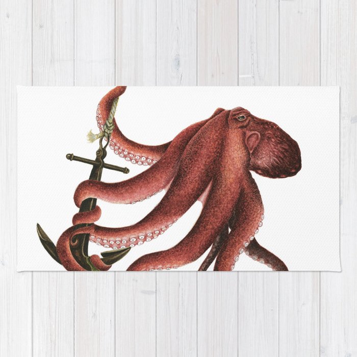 700x700 Giant Octopus Rug