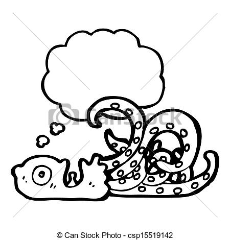 450x470 Cartoon Giant Octopus