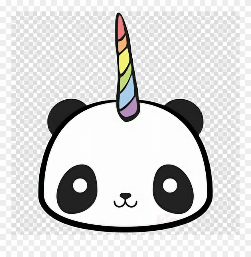 880x900 Download Kawaii Panda Unicorn Clipart Giant Panda T Shirt