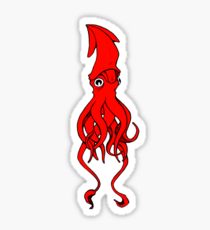 210x230 Giant Squid Drawing Stickers Redbubble
