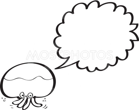 562x446 Giant Squid With Speech Bub