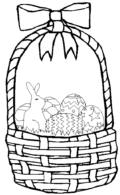 421x680 Easter Basket Drawing Hd Easter Images