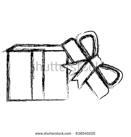 450x470 Open Gift Box Clipart Black And White