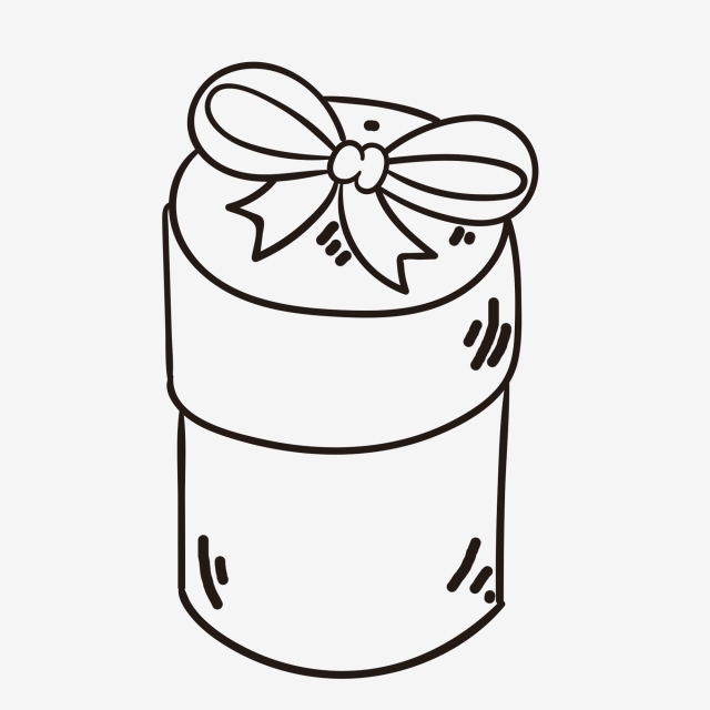 640x640 Sketch Gifts Gift Romantic Gift Box, Line Drawing, Sketch