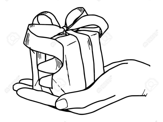 640x480 Gift Clipart Drawing