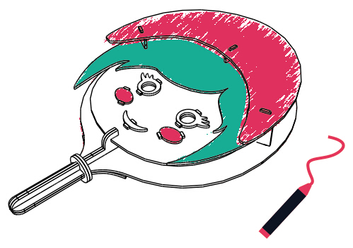 499x350 Litu Children Gift Drawing Kids Blank Mask Painting Diy Toy