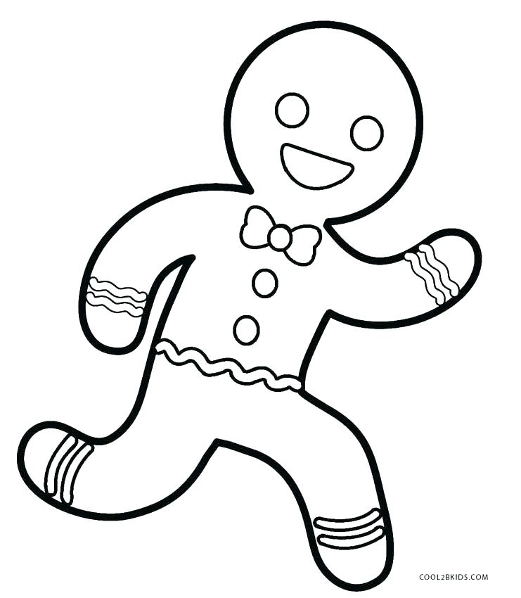 741x850 Gingerbread Man Outline Coloring