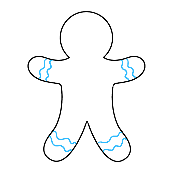 680x678 Huge Collection Of 'gingerbread Man Drawing' Download More Than