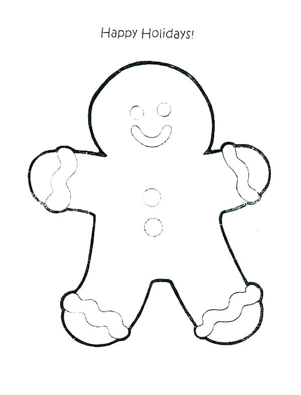 600x787 Gingerbread Coloring