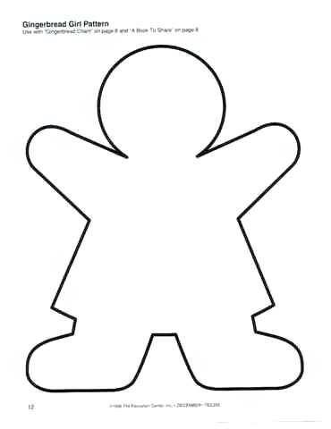 370x480 Gingerbread Men Outlines Gingerbread Man Coloring