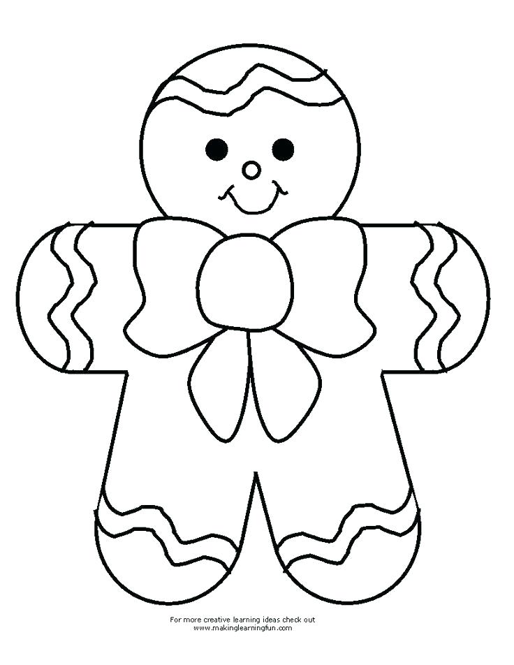 736x952 Coloring Pages Kids Com Disney Gingerbread Man Outline
