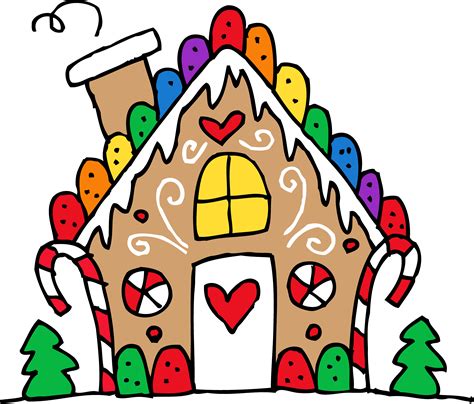 474x404 Cute Gingerbread House Drawing