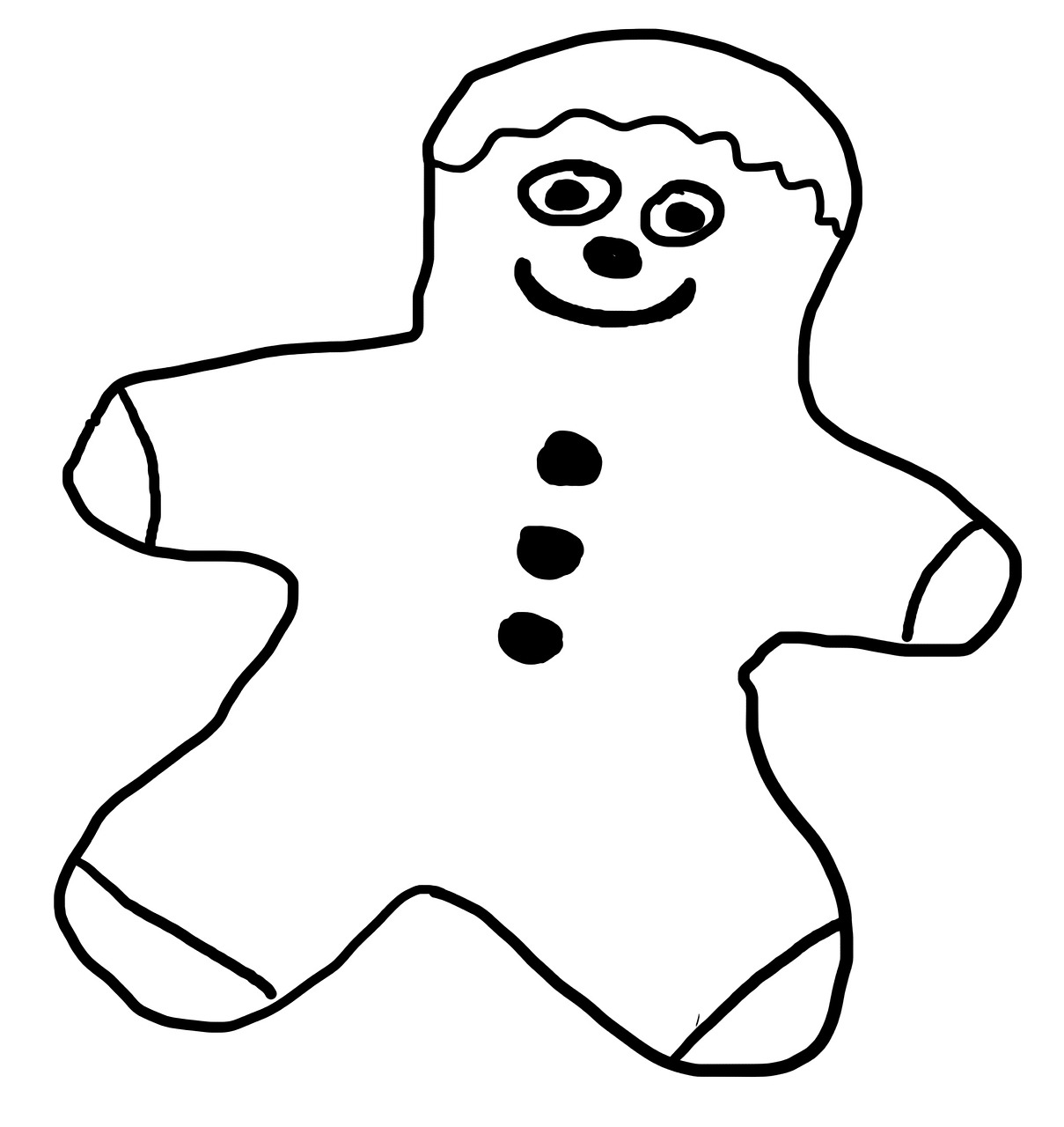 1209x1280 drawing,gingerbread man,males,free pictures, free photos