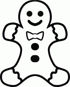 242x302 How To Draw A Gingerbread Man Easy Step Art For Kinder