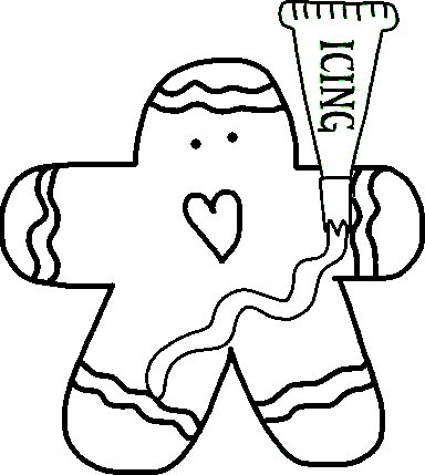 384x429 Gingerbread Graphics And Patterns For Christmas Stockings