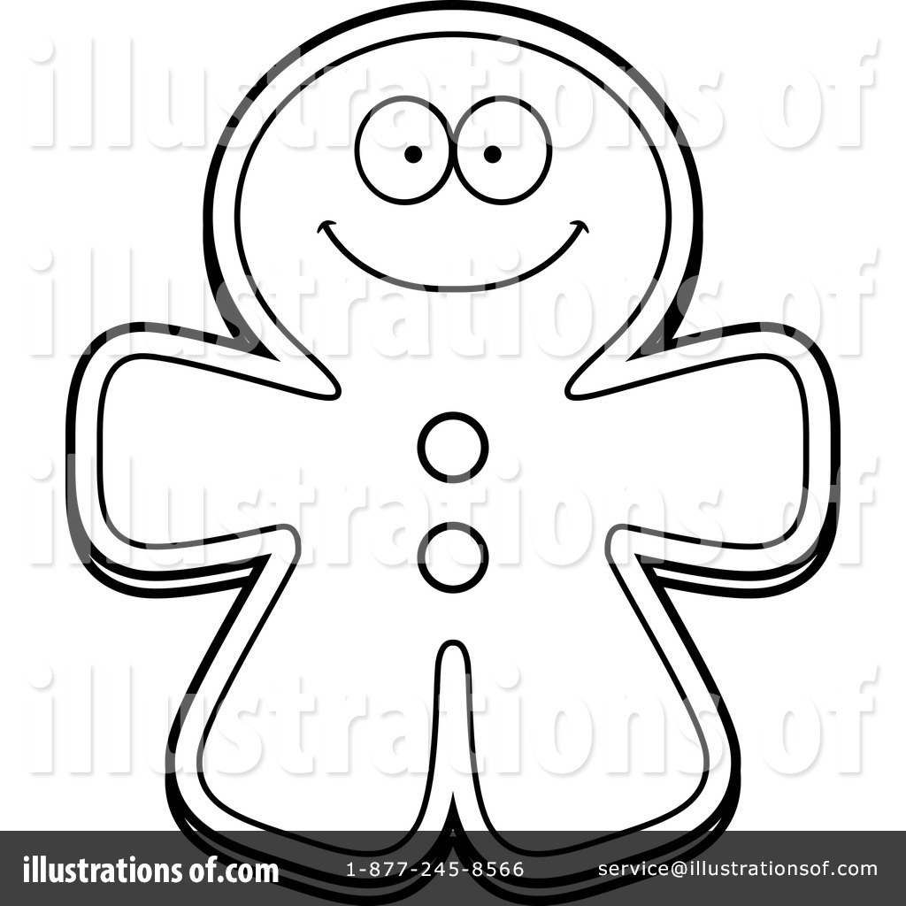 1024x1024 Gingerbread Man Clipart
