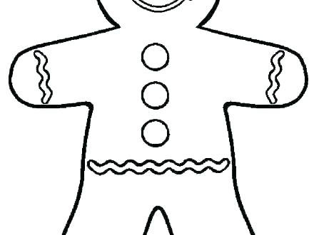 440x330 Gingerbread Man Template