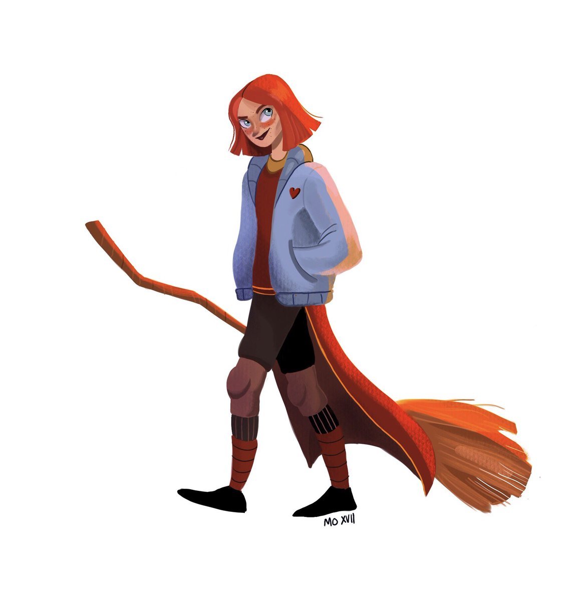 1144x1200 Mirelle Ortega's Art Forever Drawing Ginny Weasley With Short
