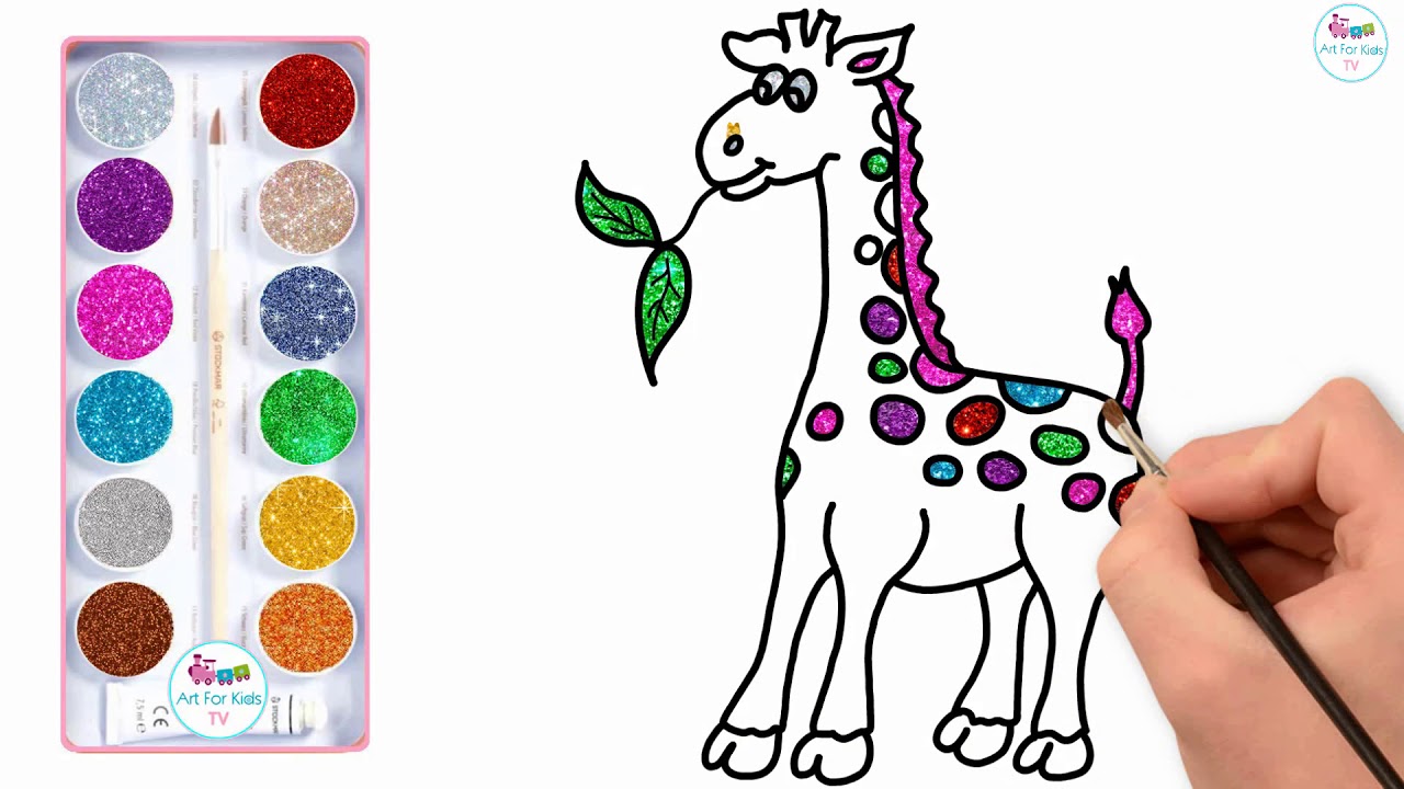 1280x720 How To Draw Cute Cartoon Giraffe