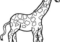 200x140 Giraffe Outline Clip Art