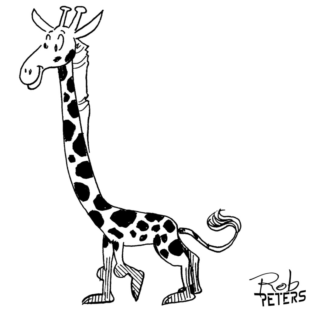 1024x1024 Daily Drawing Giraffe