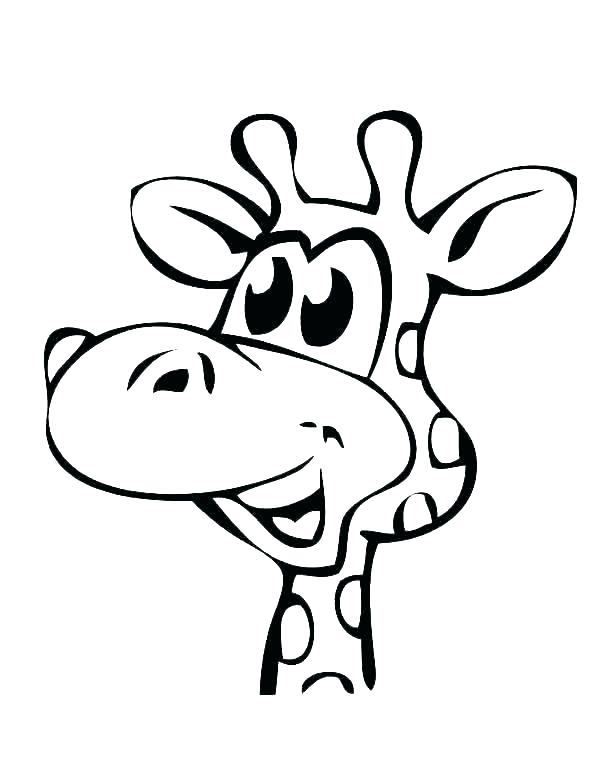 600x776 Cute Giraffe Coloring Pages Illustration Of Little Cute Giraffe