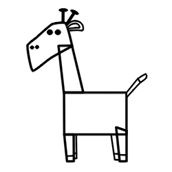 250x250 Drawing A Cartoon Giraffe