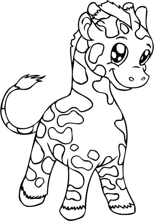 536x768 Free Printable Pictures Of Giraffes Giraffe Coloring Pages Easy