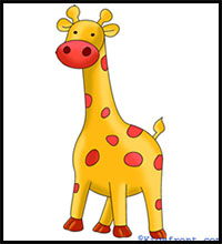 200x220 How To Draw Giraffes Drawing Tutorials Drawing How To Draw