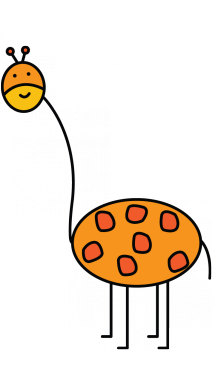 215x382 How To Draw A Giraffe For Kids Step Giraffe