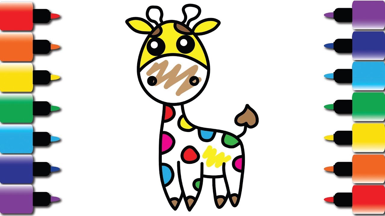 1280x720 How To Draw Rainbow Giraffe