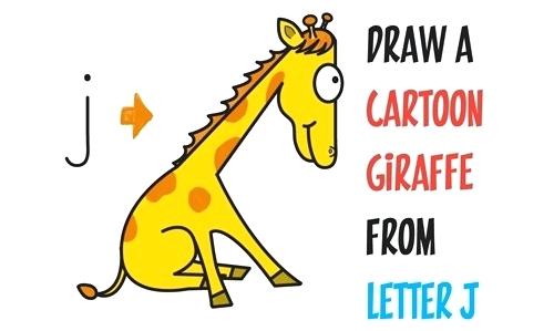 500x299 How To Draw A Giraffe Step